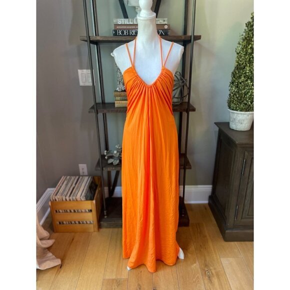 Jonathan Simkhai Hayes Dress Orange Womens Size Large - Picture 6 of 13